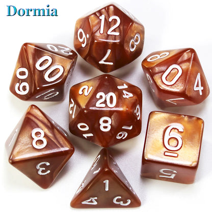 Custom Dice DND Marble Dice Various Colours Available And Beautiful Marble Effect Pearl Veins Effect For Party Roll Playing Game