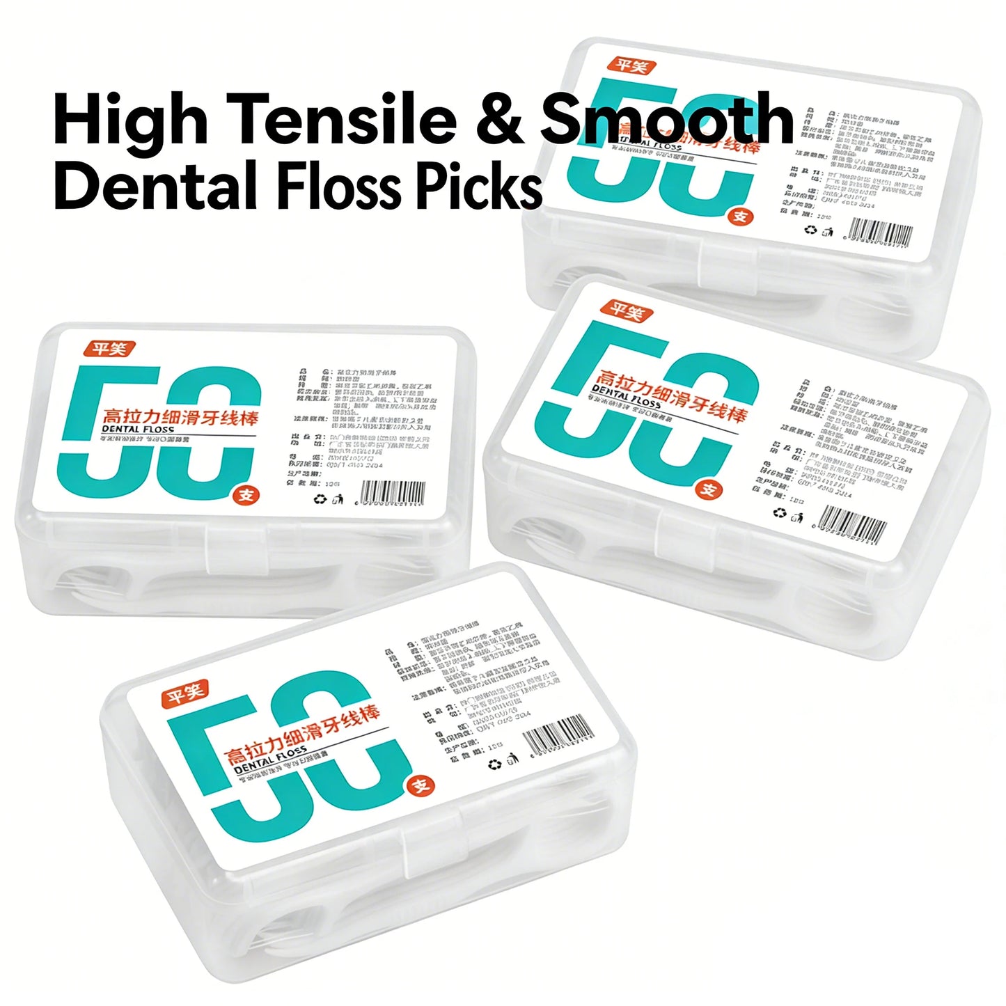 600PCS Dental Floss Picks Interdental Brush Toothpicks Oral Hygiene Care Clean between Teeth Floss Picks for Better Dental Healt