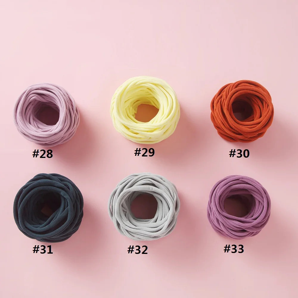 10pcs/lot Nylon Headband Baby Girl Accessories For Children's Hair Elastic Bands For Girls Toddler Headdress Baby Turban