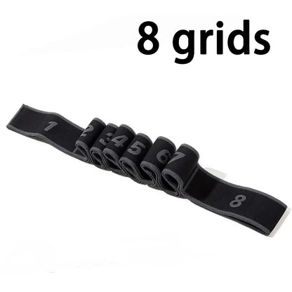 8/10 Sections Dance Resistance Band Yoga Stretching Pilates Fitness Digital Elasticity Elastic Stretch Training Tension Belt