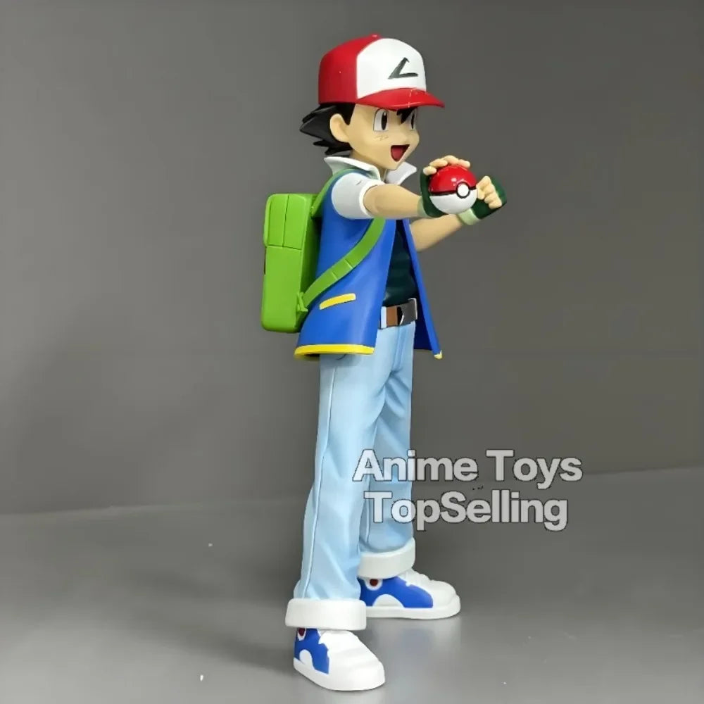 13cm/5.1in Anime Pokemen Figure Ash Ketchum Action Figures Pvc Collection Model Toys for Children Gifts