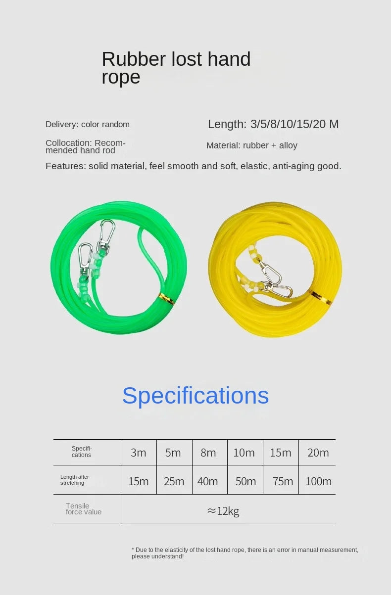 LINNHUE steel wire rope guard rod rope fishing rope big telescopic fishing fishing high elastic fishing rod automatic telescopic
