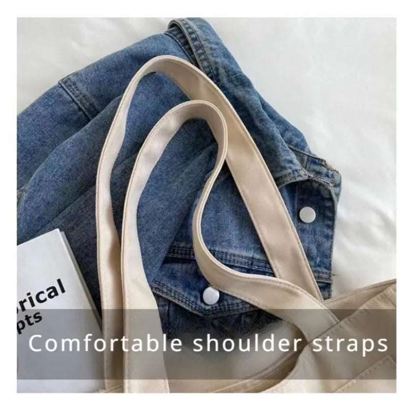 2025 Fashion Shoulder Bag for Women's Class Large Capacity Student Tote Bag  New Canvas Commuter Handbag Women Bag Eco Bag