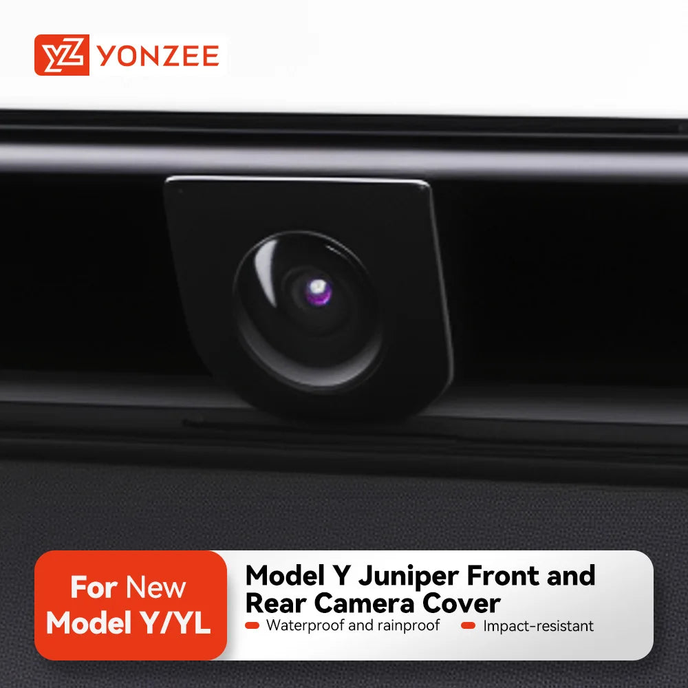 YZ Front Camera Protection for 2025 Tesla Model Y Juniper Car Accessories for Model Y L Lens Guard Anti Collision Waterproof