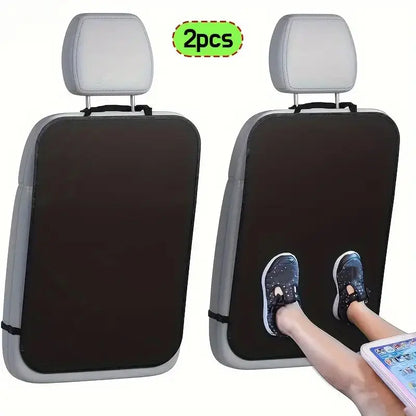 1/2pcs Car Seat Back Kick Protectors Polyester Automotive Seat Covers, Protection from Dirt, Mud, Fit for Most Vehicles