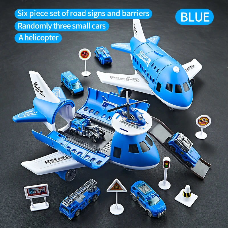 Creative and novel deformation airplane toy combination - Multiple themes, gift box packaging - Gifts suitable for boys and girl