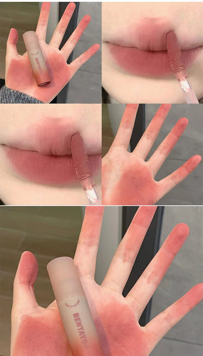 BENTAYGA Autumn Velvet Lip Mud — Matte Finish, Skin-Tone Enhancing Lip Tint, Versatile Nude Makeup, Budget-Friendly for Students