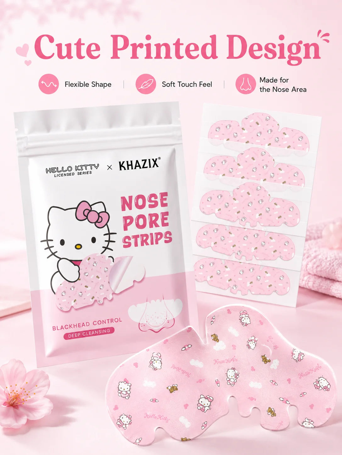 Nose Pore Cleansing Strips, Soft Fit Peel-Off Nose Patches for Daily Facial Skin Care