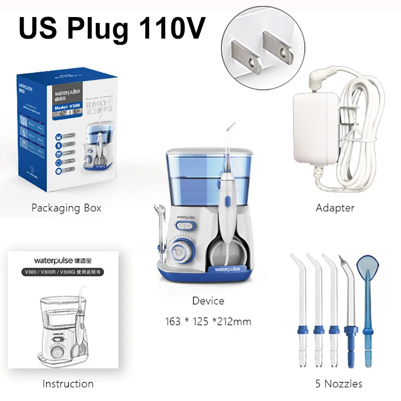 Oral Irrigator Dental Water Flosser for Teeth High Pressure Electric Dental Irrigator Water Flosser Mouth Washing Machine 800ML