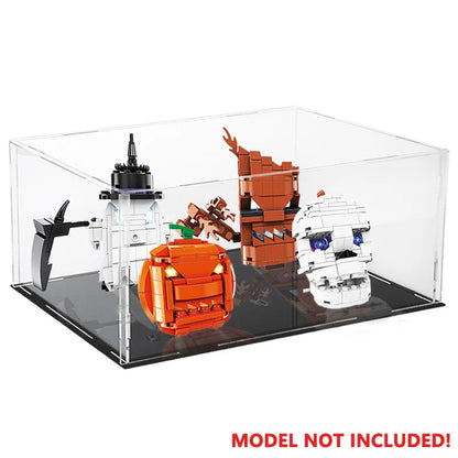 1:14 Scale Transparent Acrylic Display Box, Suitable for Protecting and Displaying Toy Cars, Model Building Blocks, Small Collectibles and Figurines (Inner Ring Size 37X19X12Cm)
