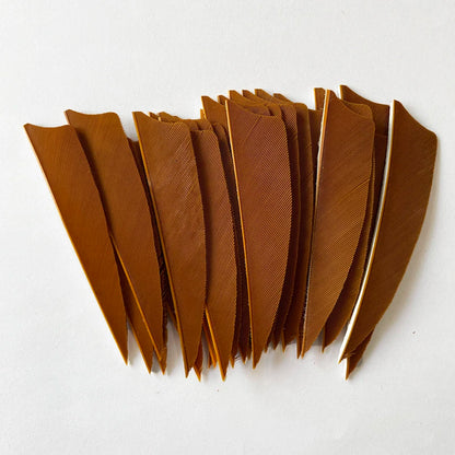 50Pcs 3 Inch Turkey Arrow Feathers Right  Wings Shield Cut Archery Feather Fletching for Bow and Arrow Accessories