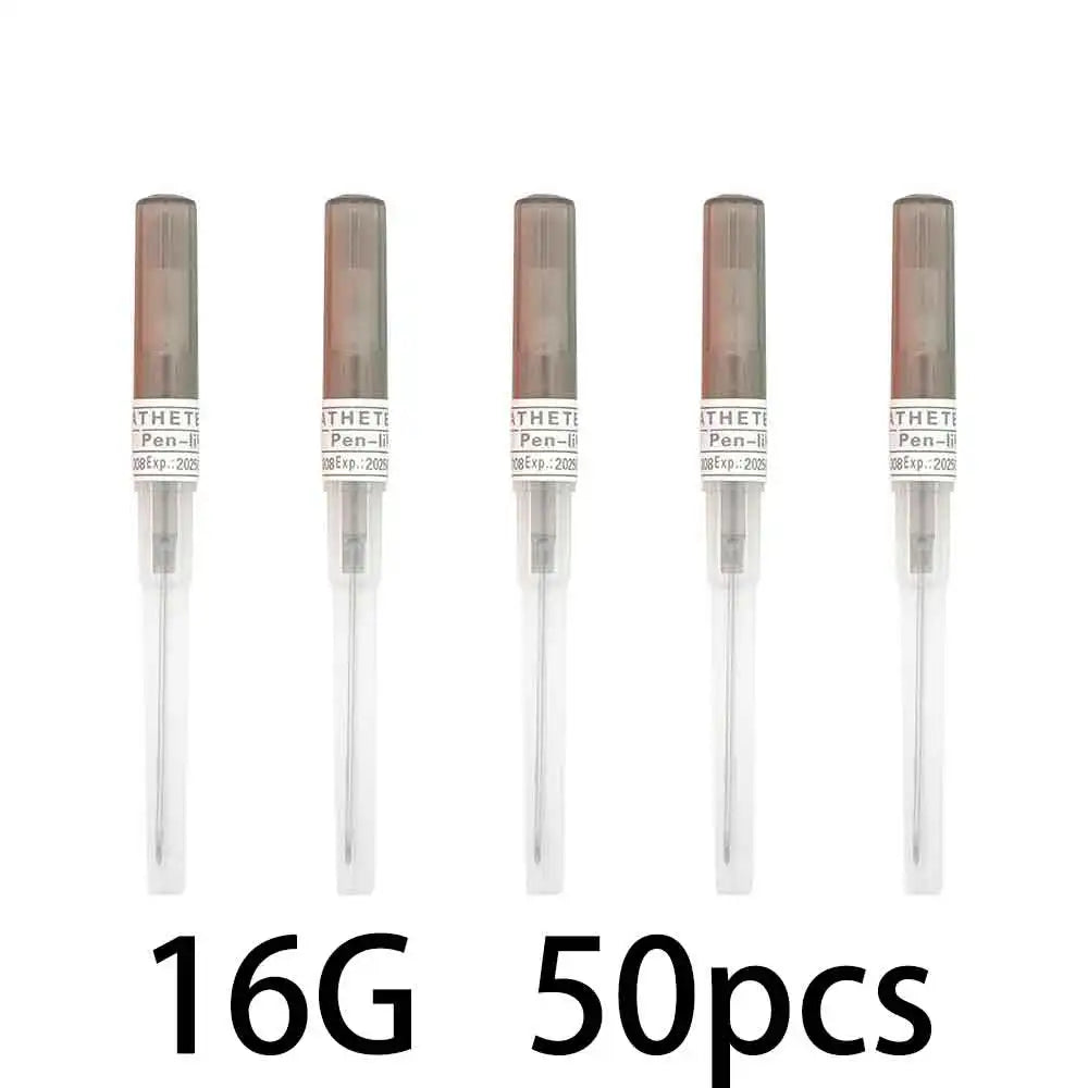 KIYUE 50pcs IV Cannula Pen Type Intravenous Injection Catheter 20G 22G 24G 26G Veterinary Suppliers