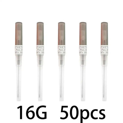 KIYUE 50pcs IV Cannula Pen Type Intravenous Injection Catheter 20G 22G 24G 26G Veterinary Suppliers