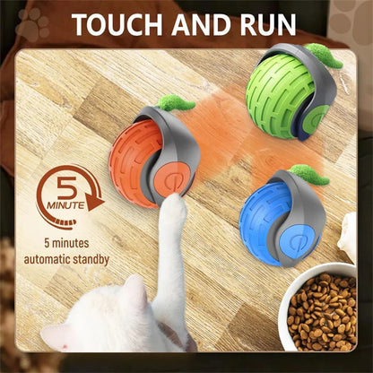 Smart Cat Toys Ball Automatic Interactive Pets Electric Rolling Teaser USB Rechargeable Kitty Moving Bouncing Ball Birthday Gift