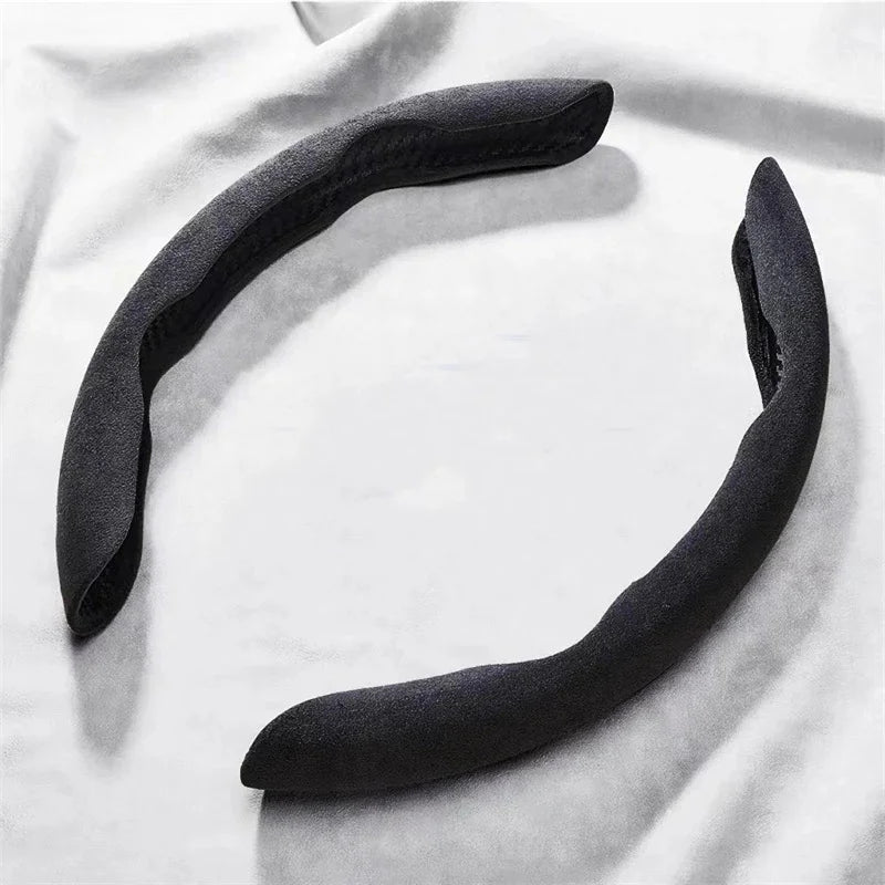 Suede Universal 38CM Car Steering Wheel Booster Cover Non-Slip Auto Interior Steer Protector Decoration Accessories