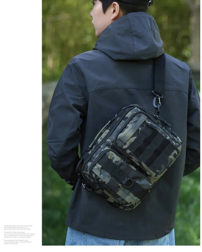 Trekking Tactical Handbags Shoulder Bag Camping for Man Hiking Travel Climbing Fishing Sling Crossbody Outdoor Weekend Molle Bag