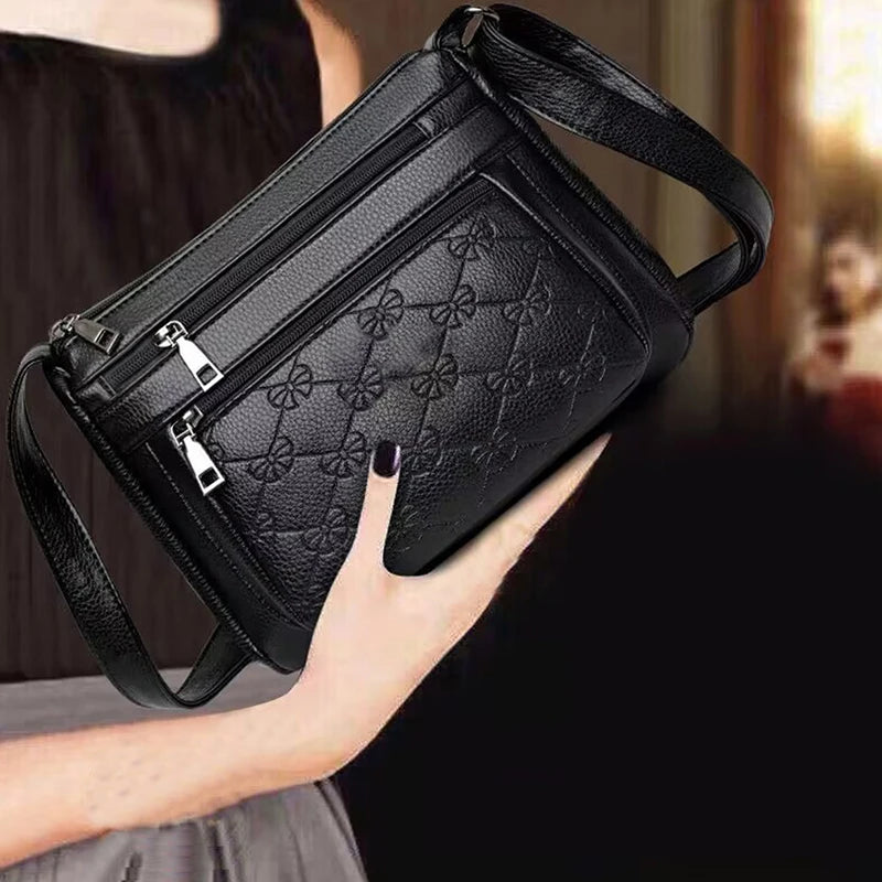 Women's Stylish Crossbody Shoulder Bag with Bow Print Decoration Practical for Daily Casual Outings Commute