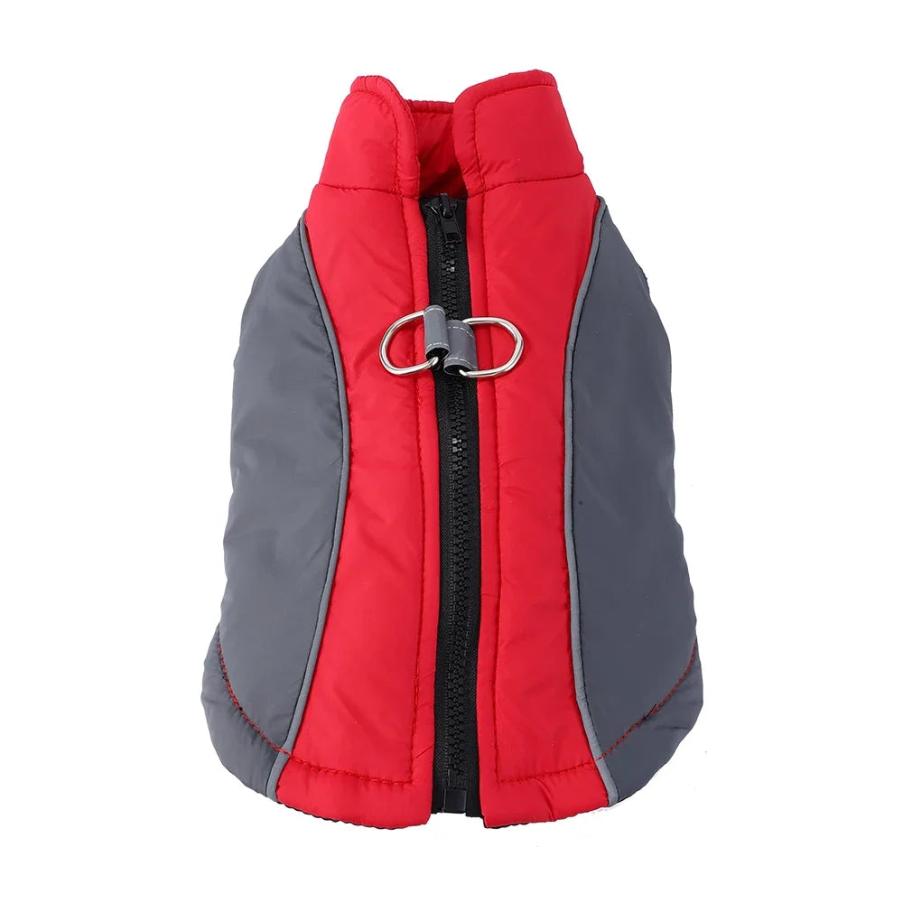 Winter Pet Dog Hiking Jacket Coat for Small Medium Dogs Cats Reflective Puppy Warm Clothes with D-ring Yorkshire Bulldog Apparel