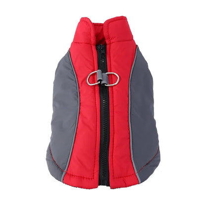 Winter Pet Dog Hiking Jacket Coat for Small Medium Dogs Cats Reflective Puppy Warm Clothes with D-ring Yorkshire Bulldog Apparel