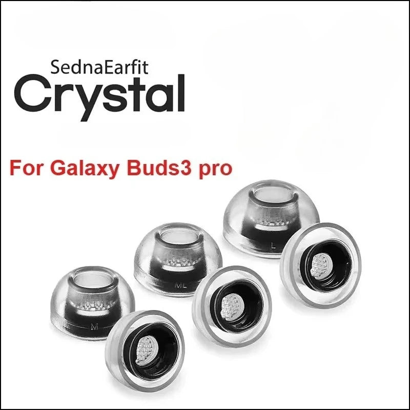 for AZLA Crystal Buds 3 Pro Eartips for Samsung Galaxy Buds 4 Pro Eartips Earplugs Elliptical Mouth Anti Sensitivity Anti Slip
