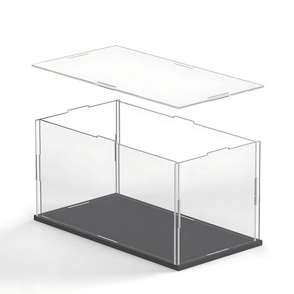 1pc Clear Acrylic Display Case Dustproof Toys Figures Car Trucks Vans Model Box Collection Storage Organizer Countertop Show Box