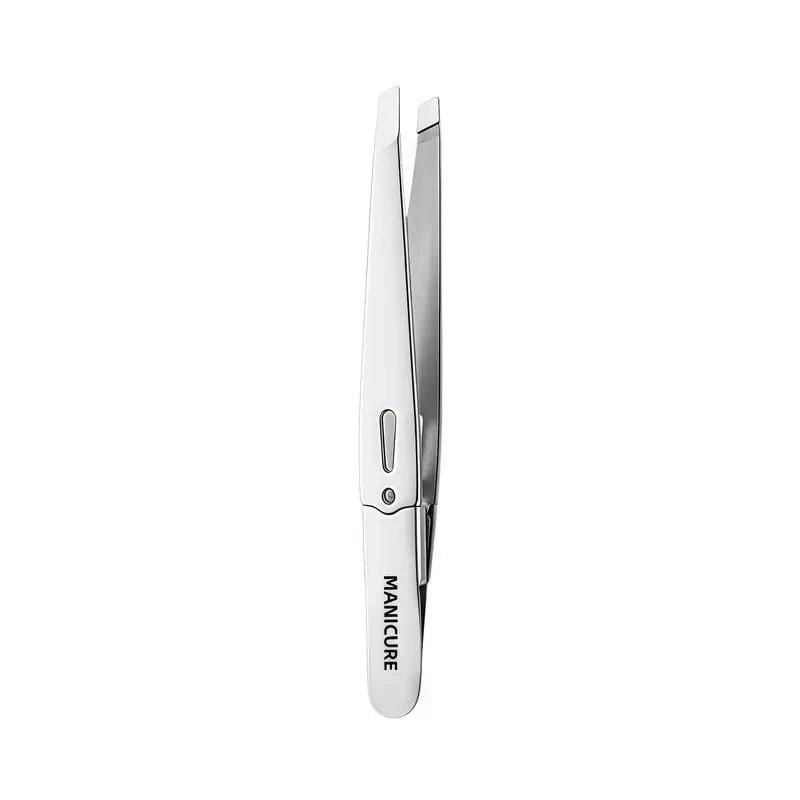 Stainless Steel Professional Eyebrow Tweezers High Brow Tweezers with Angled Tips  Hair Removal Tweezers for Eyebrows and Beard