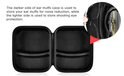 Storage Case Compatible with Walkers Razor Slim Howard Leight PROHEAR 016 Electronic Ear Protection Earmuffs