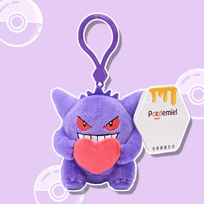 Pokemon Jigglypuff Charmander Gengar Squirtle Mimikyu Kawaii Plush Stuffed Toy Keychain Backpack Pendant Keyring Birthday Gifts