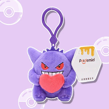 Pokemon Jigglypuff Charmander Gengar Squirtle Mimikyu Kawaii Plush Stuffed Toy Keychain Backpack Pendant Keyring Birthday Gifts