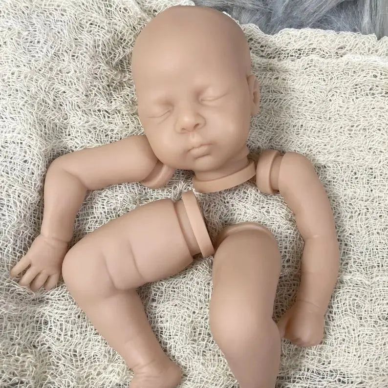 Mini bebe reborn kit Luna 12 Inches Reborn Baby Vinyl Doll Kit Unpainted Unassembled Doll Parts DIY Blank Reborn Doll Kit