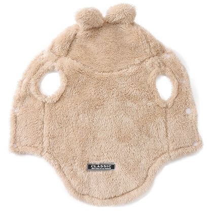 Winter Pet Sweater Coat Cute Ear Soft Hoddie Kitten Clothes Cozy Fleece Costume For Small Dogs Cats Sphynx Cat Yorkshire Outfits