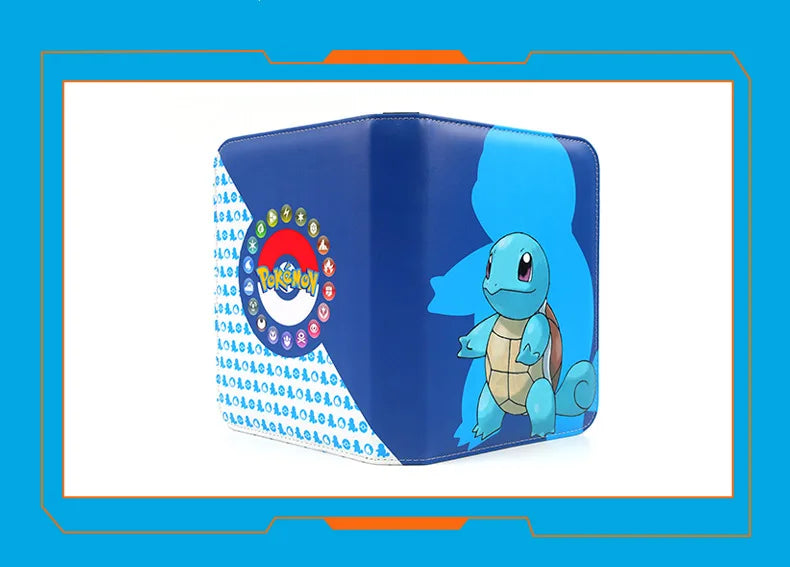 Pokemon Card Anime Photo Album Collect Album Loose Leaf Pu Zipper Game King Fans Pikachu Card Pack Toys Figure Card Storage Bag