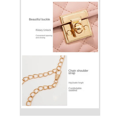 New Embroidered Bag 2024 Ladies Bags Trendy Women's Bag Cross border Small Square Bag Fashion Chain Bag