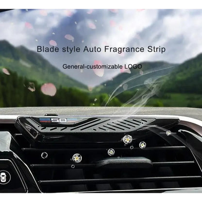 Car Air Fresheners F10 F30 Fragrance Holder Refill Strips Car Air Freshener Perfume Diffuser Blade Shape Vent For BMW