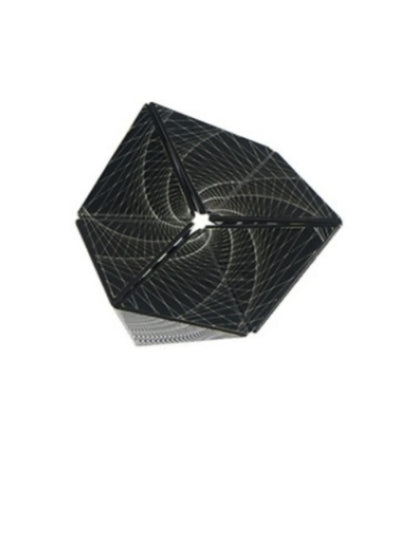 Infinite Flip 3D Geometric Stress Relief Cube Magnetic Fold Visual Illusion Transform Fidget Gadget Office Desktop Anxiety