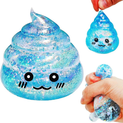 Novelty Squishy Poo Stress Ball Squishies Toys Maltose Funny Stretch Squeeze Fidget Toys for Adults Stress Relief Prank Gift