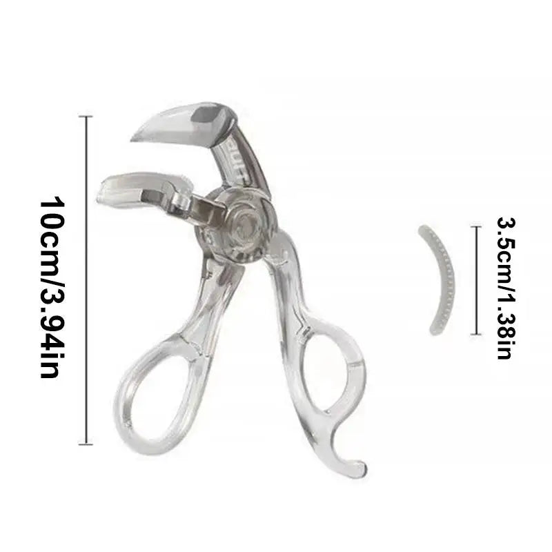 With Frameless Toothed Comb Eye Makeup Tool Professional Curling Tool Portable Wide-Angle Eyelash Clip Lasting Eyelash Curler