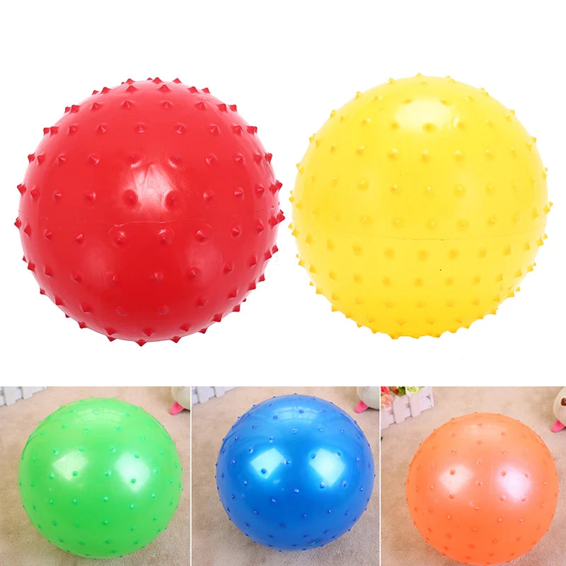 3Pcs 16CM Fun Games Kids Inflatable Ball Rubber Toy Baby Cartoon Thorn Large Balloon Developmental Children Massage Toys Balls