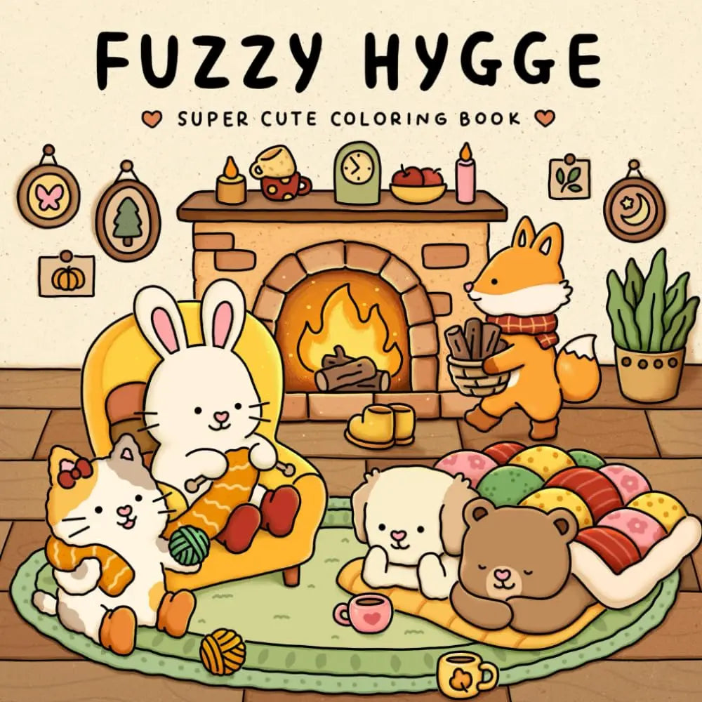 Cozy Japan: Cute Coloring Book for Adults and Teens with Charming Characters and Delightful Japanese Scenes for Relaxation