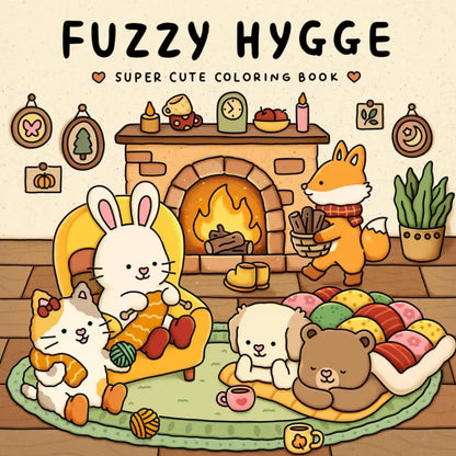 Cozy Japan: Cute Coloring Book for Adults and Teens with Charming Characters and Delightful Japanese Scenes for Relaxation
