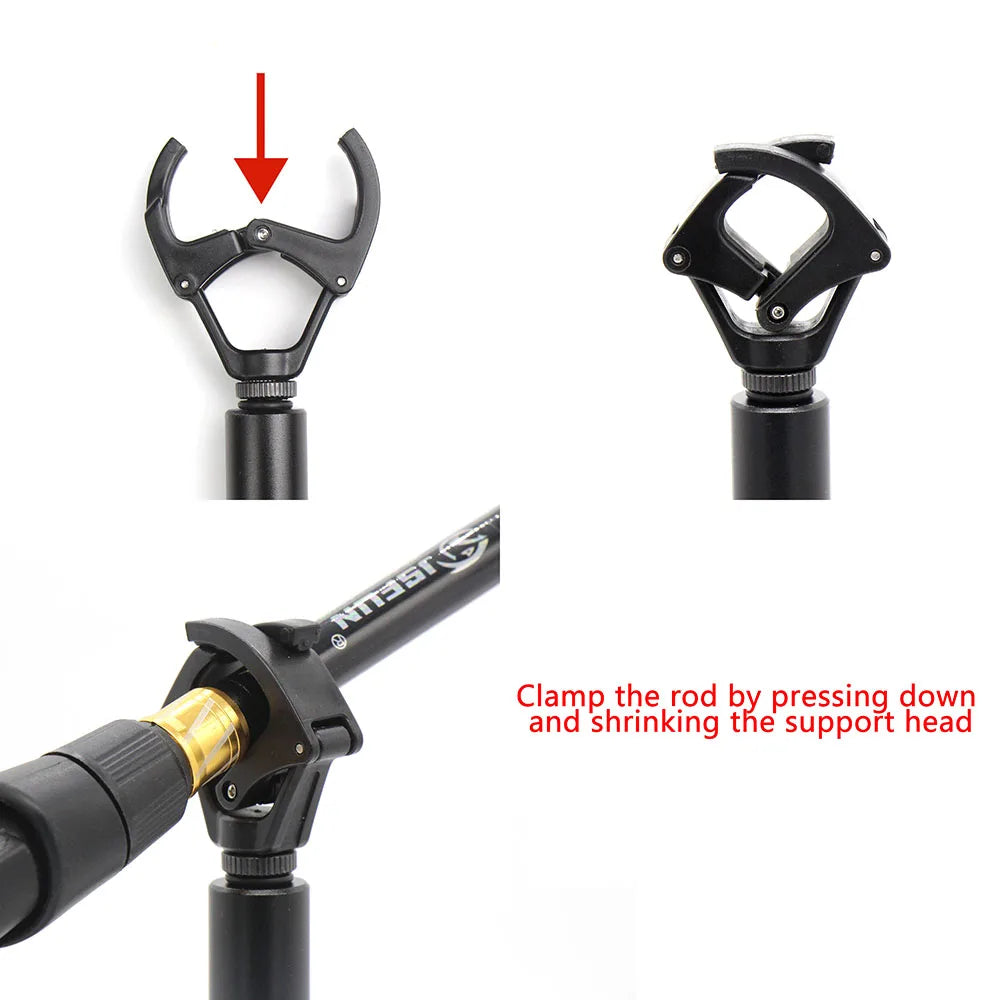 JSFUN 1/2/3Pcs Carp Fishing Rod Rest Head for Bank Sticks Rod Holder Carp Coarse Fishing