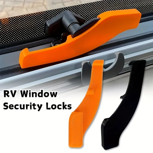 2pcs RV Window Security Lock Set, Window Safety Locks for RVs and Campers, RV Window Safety Locks Compatible with PolyPlastic