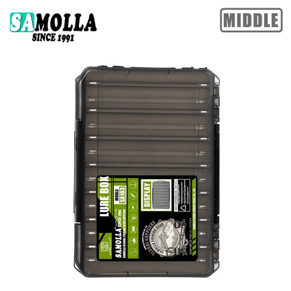 SAMOLLA Large Fishing Tackle Box Lure Storage Double Sided Lure Hook Boxes Baits Container Storage Case Fishing Accessories