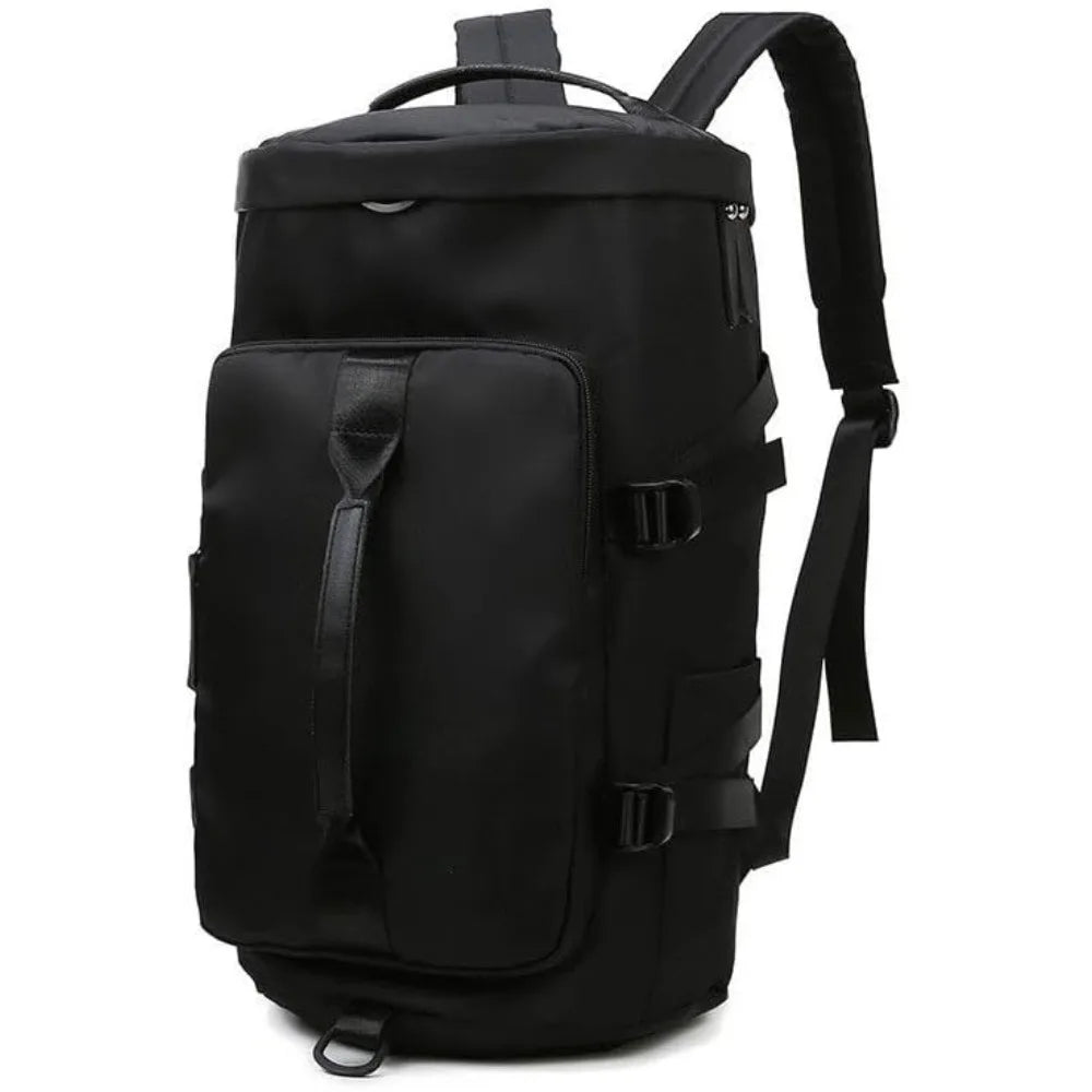 3-in-1 Waterproof Travel Duffle – Gym Tote & Backpack with Shoe Compartment