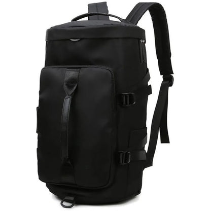 3-in-1 Waterproof Travel Duffle – Gym Tote & Backpack with Shoe Compartment