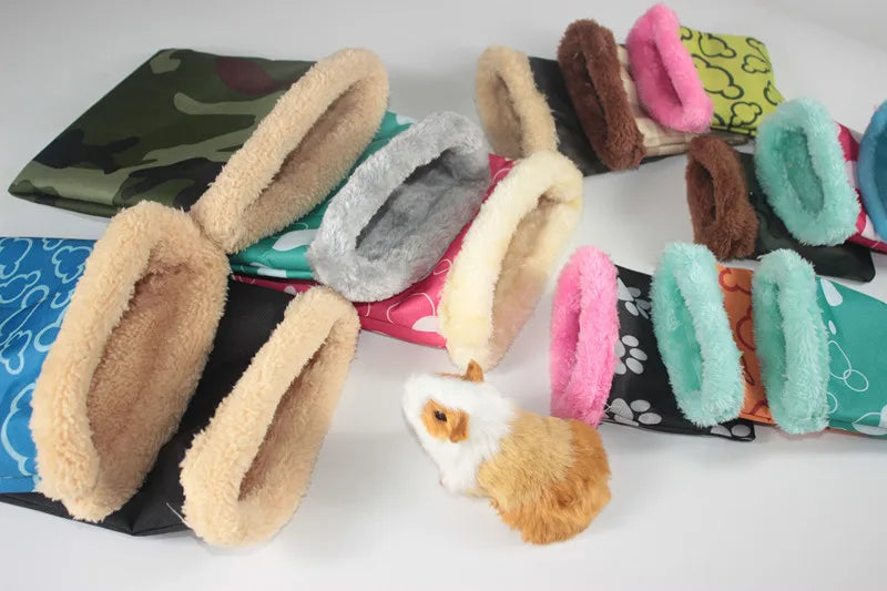 1 PC Random Color Small Pet Hamster Guinea Pig Small Nest Pet Hedgehog Squirrel Hamster Bed Comfortable Warm House for Winter