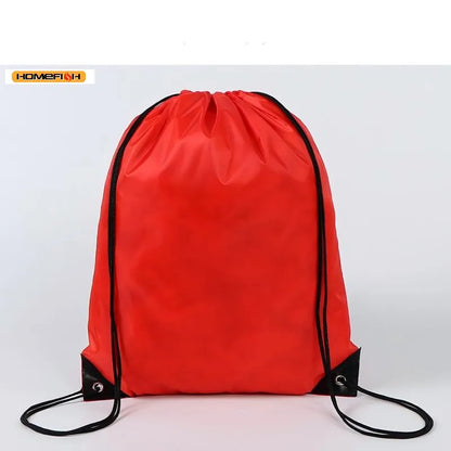 HOMEFISH Waterproof Foldable Gym Bag Bundle Pocket Fitness Backpack Drawstring Shop Pocket Hiking Camping Swimming Sports Bags