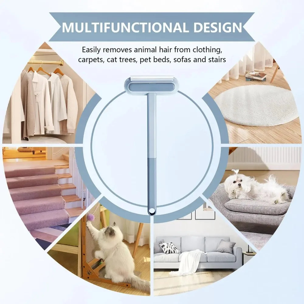 Pet Hair Removal Set Tool Reusable Static Removal Gloves Double-Sided Grooming Gloves Remove Dog Cat Hair Carpets Sofa Cleaner