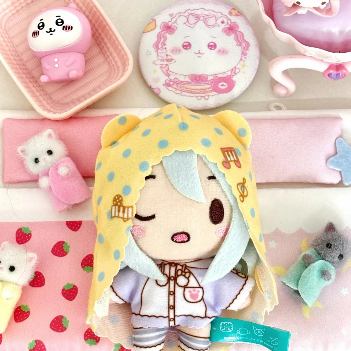10cm PJSK Plush Keychain Project Sekai Otori Emu Stuffed Plushie Pendant Yoisaki Kanade Kawaii Backpacks Ornaments Toys Gifts