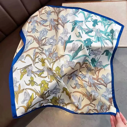 Silky 68x68cm Square Scarf – Stylish & Soft, Multipurpose Head Cover & Elegant Neck Wrap Stylish Print, Silky Soft & Versatile